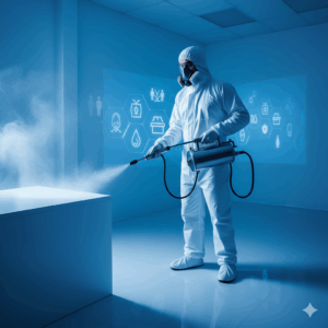 Ortam dezenfeksiyonu sisleme uygulaması | Hijyen hizmeti